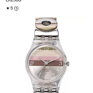 Swatch Silver and Pink Wearable Watch